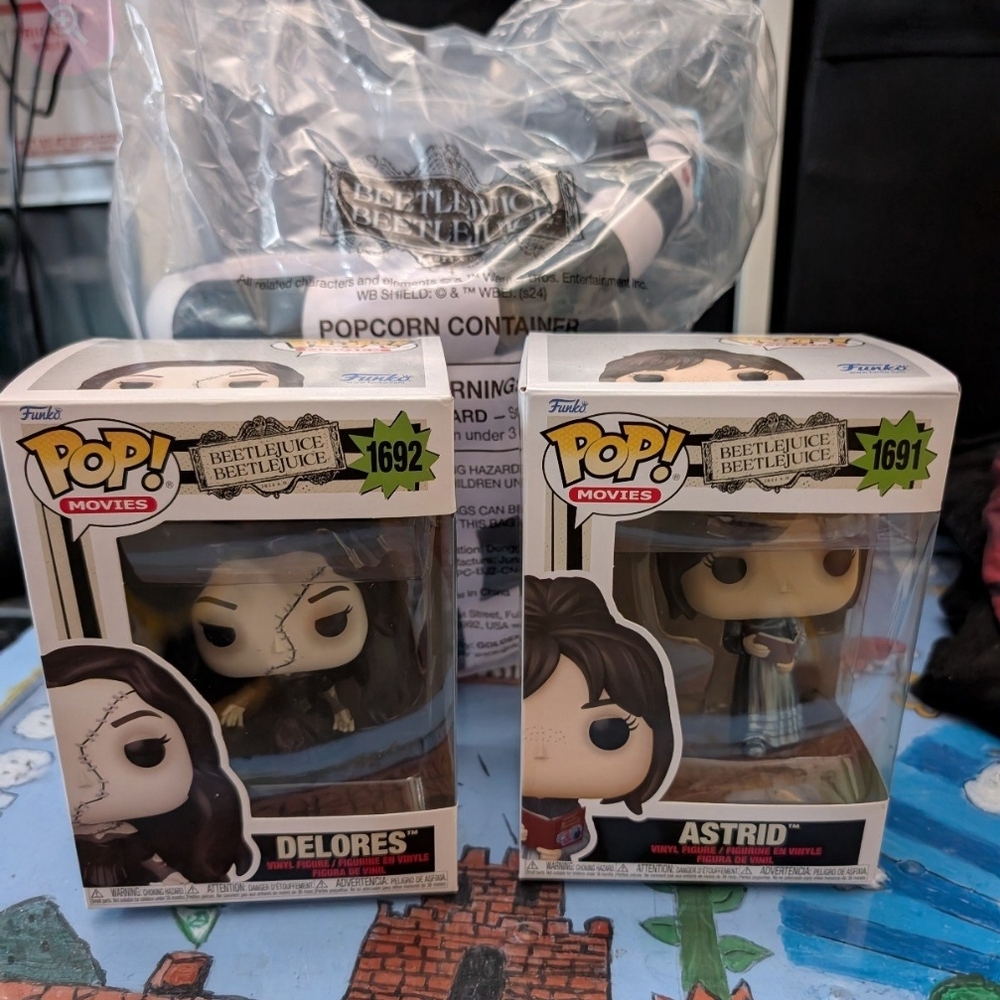 Funko Pop! Movies Beetlejuice Delores and Astrid Figures